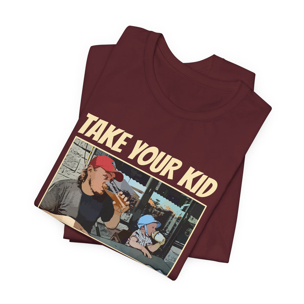 Craft Beer Tees Tshirt - Take Your Kid To The Pub Day 2 Sides